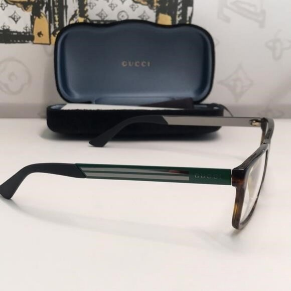 Gucci GG0692O 005 – Havana Green Rectangular | 57-16-150 | New Authentic” - Picture 6 of 12